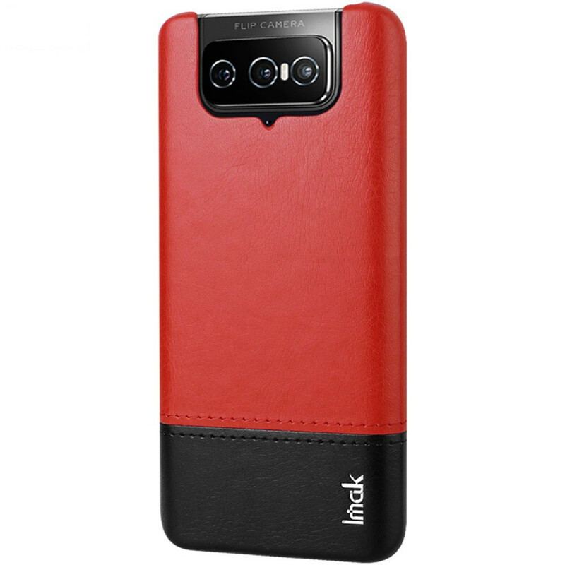 Capa De Celular Para Asus Zenfone 7 / 7 Pro Imak Série Ruiyi Efeito Couro