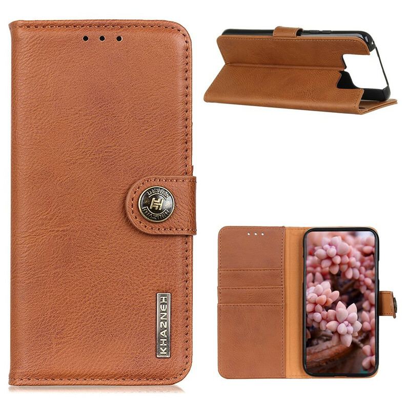 Capa Folio Para Asus Zenfone 7 / 7 Pro Imitação De Couro Khazneh