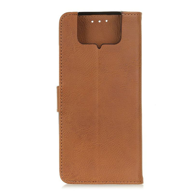 Capa Folio Para Asus Zenfone 7 / 7 Pro Imitação De Couro Khazneh