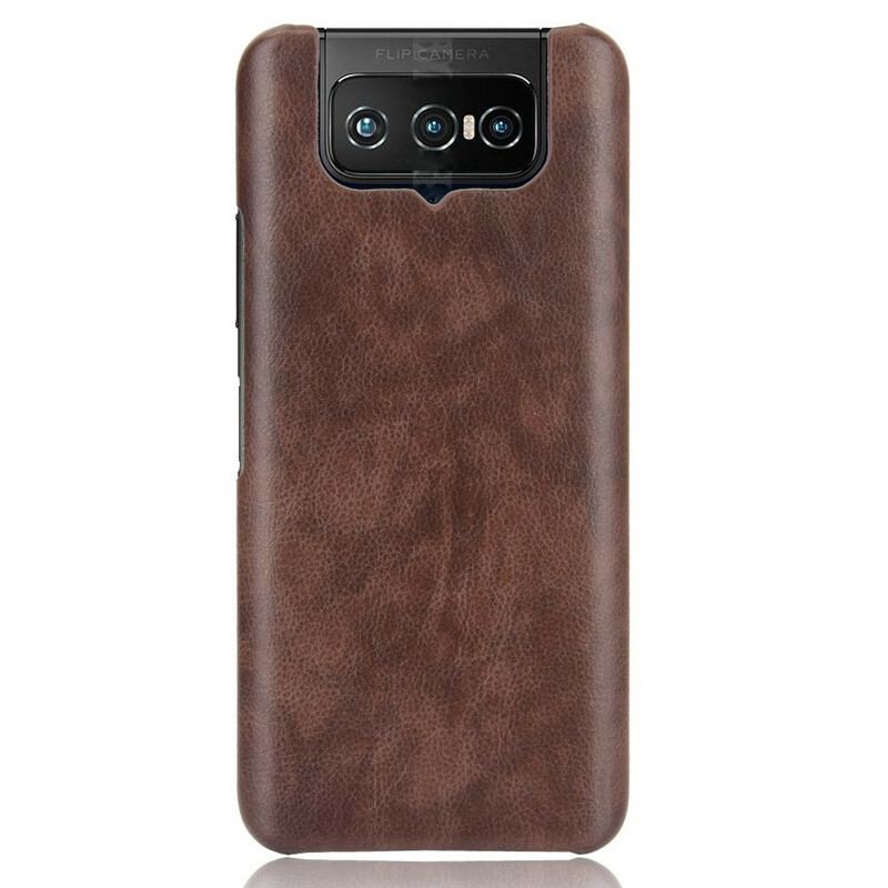 Capa Para Asus Zenfone 7 / 7 Pro Efeito Couro Lichia