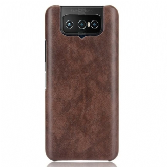 Capa Para Asus Zenfone 7 / 7 Pro Efeito Couro Lichia