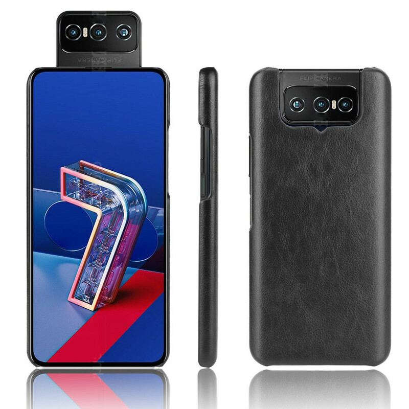 Capa Para Asus Zenfone 7 / 7 Pro Efeito Couro Lichia