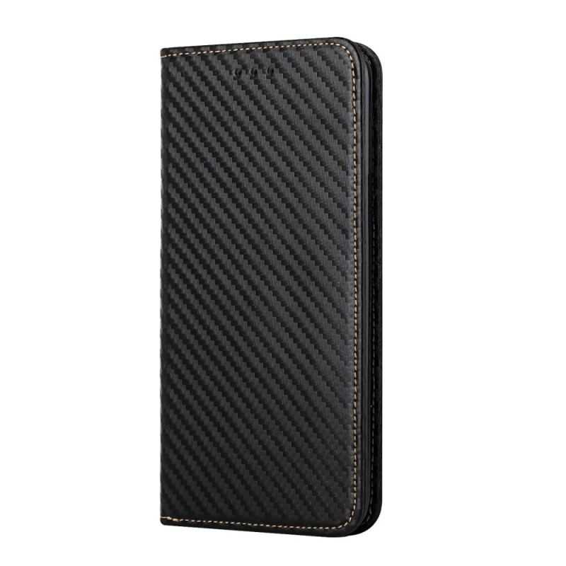 Capa De Celular Para Samsung Galaxy A34 5G De Cordão Flip Estilo Strappy Fibra De Carbono