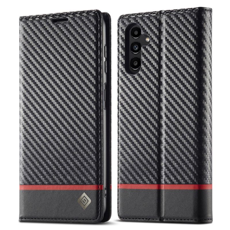 Capa De Celular Para Samsung Galaxy A34 5G Flip Fibra De Carbono Lc.imeeke