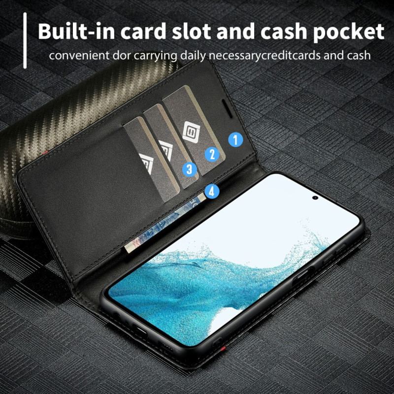 Capa De Celular Para Samsung Galaxy A34 5G Flip Fibra De Carbono Lc.imeeke