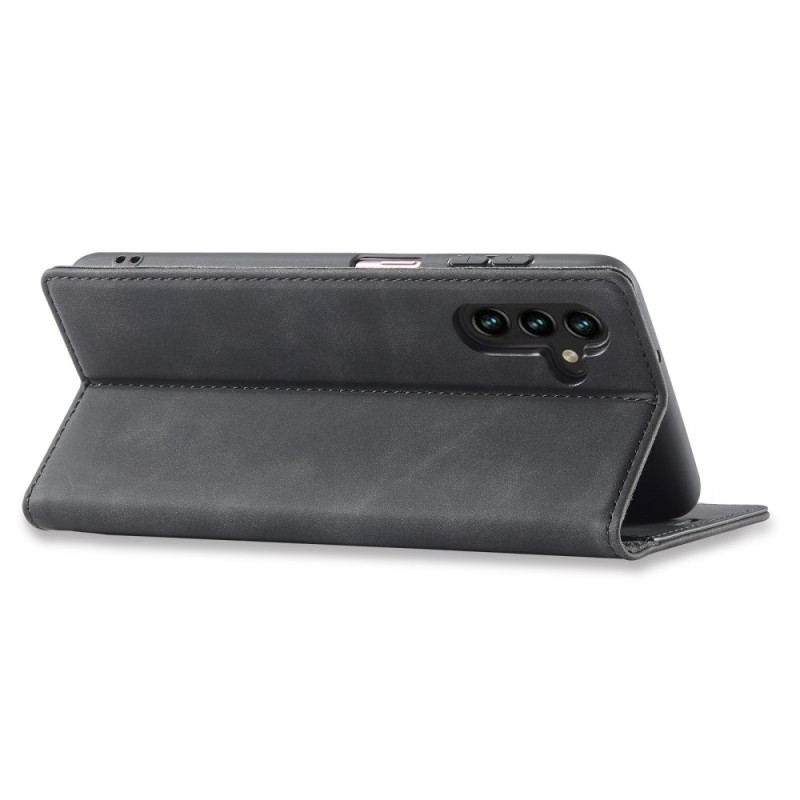 Capa De Celular Para Samsung Galaxy A34 5G Flip Lc.imeeke Efeito Couro