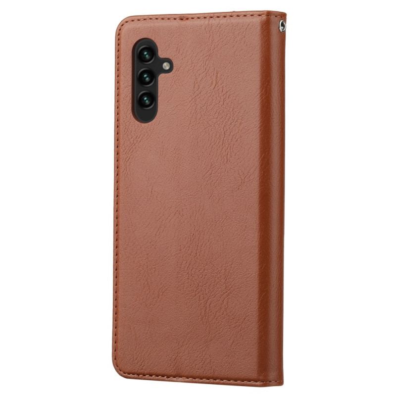 Capa De Celular Para Samsung Galaxy A34 5G Flip Titular De Cartão De Couro Sintético