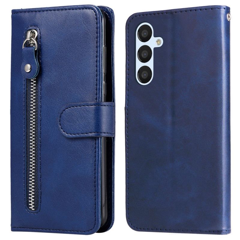 Capa De Couro Para Samsung Galaxy A34 5G Carteira