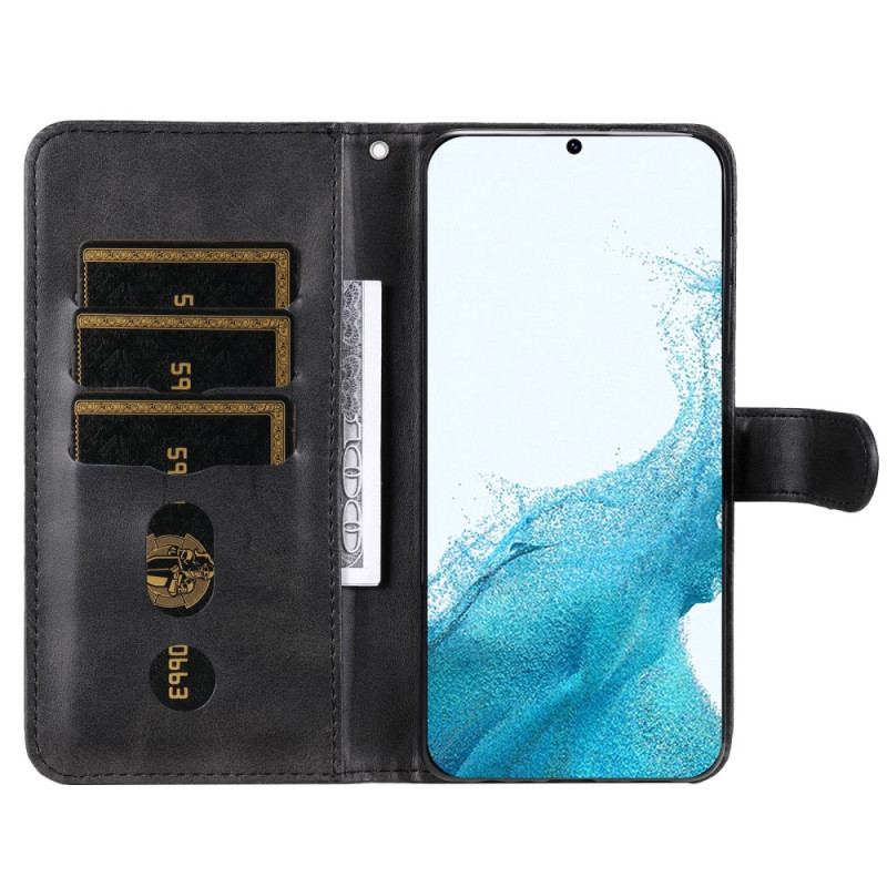 Capa De Couro Para Samsung Galaxy A34 5G Carteira