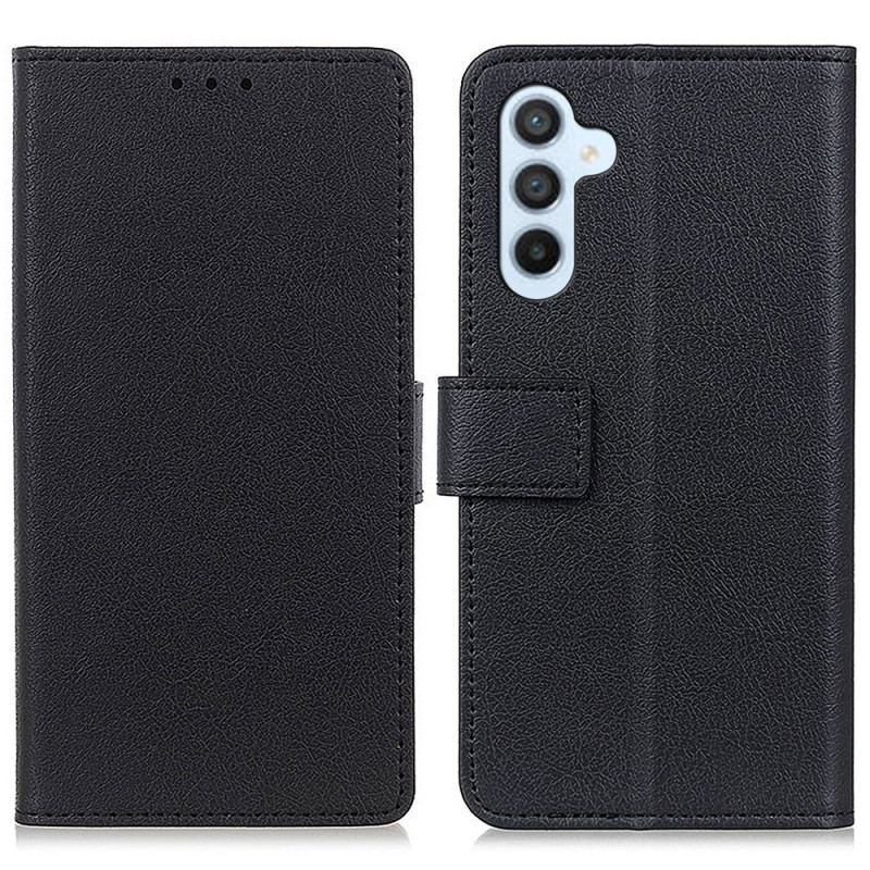 Capa De Couro Para Samsung Galaxy A34 5G Clássico