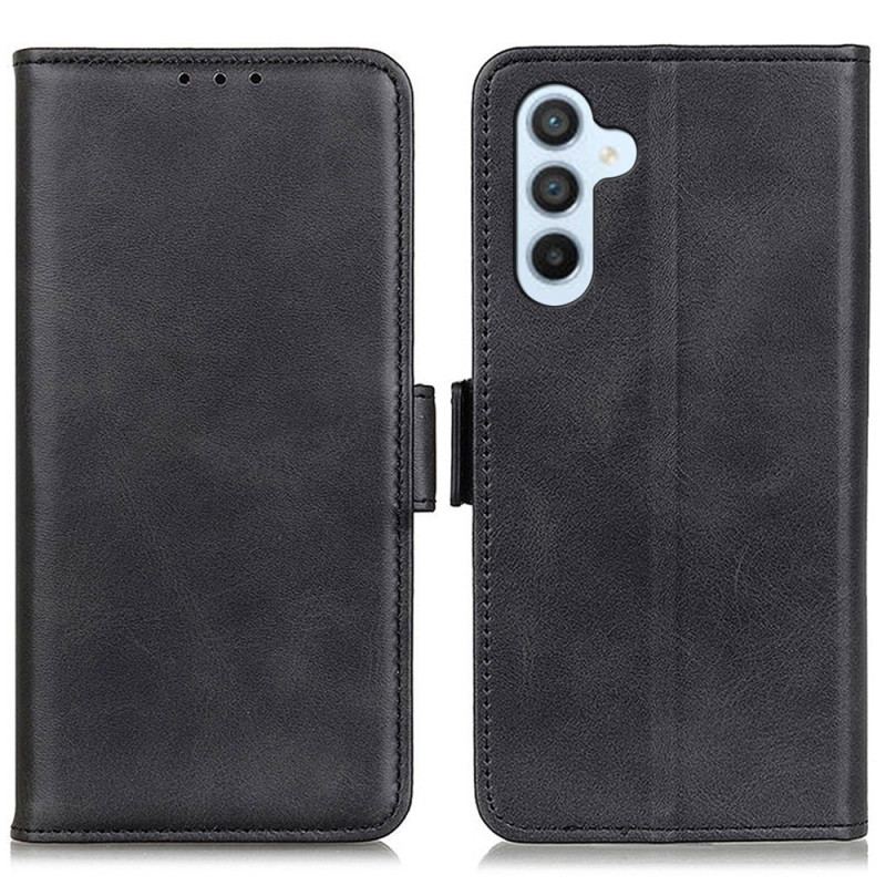 Capa Em Pele Para Samsung Galaxy A34 5G Fecho Duplo