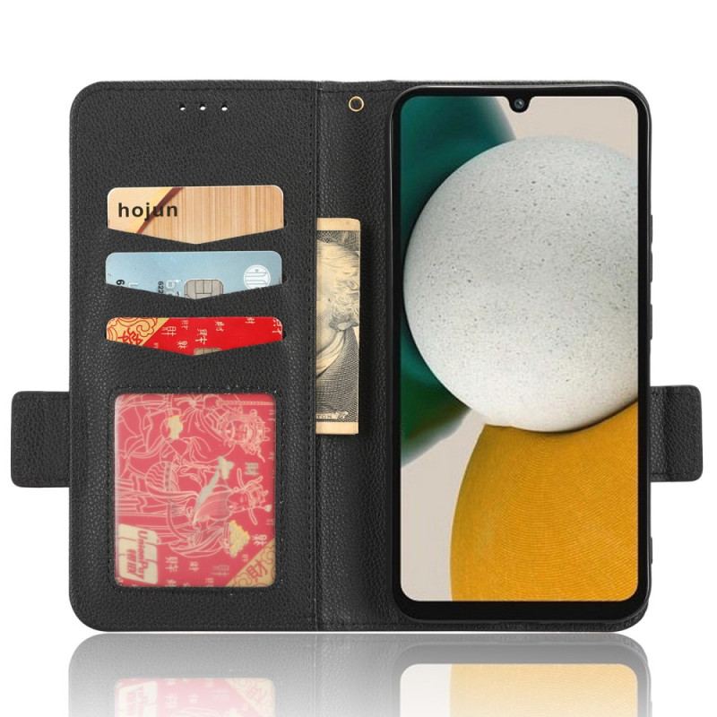 Capa Em Pele Para Samsung Galaxy A34 5G Fecho Duplo Finesse