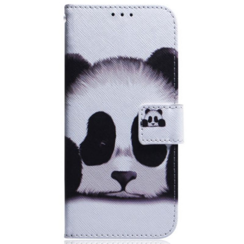 Capa Flip Para Samsung Galaxy A34 5G De Cordão Flor De Tiras Vintage