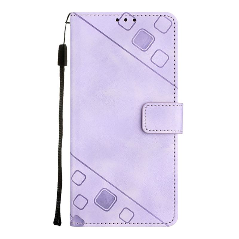 Capa Flip Para Samsung Galaxy A34 5G De Cordão Padrão 70 Tiras