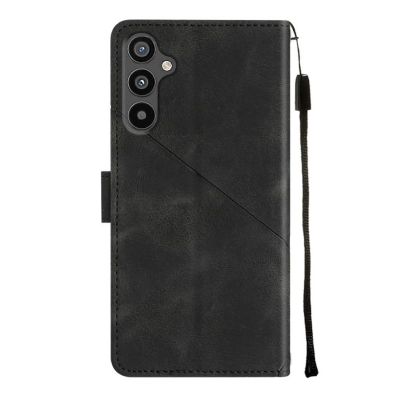 Capa Flip Para Samsung Galaxy A34 5G De Cordão Padrão 70 Tiras