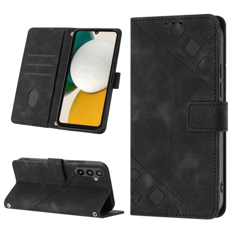 Capa Flip Para Samsung Galaxy A34 5G De Cordão Padrão 70 Tiras