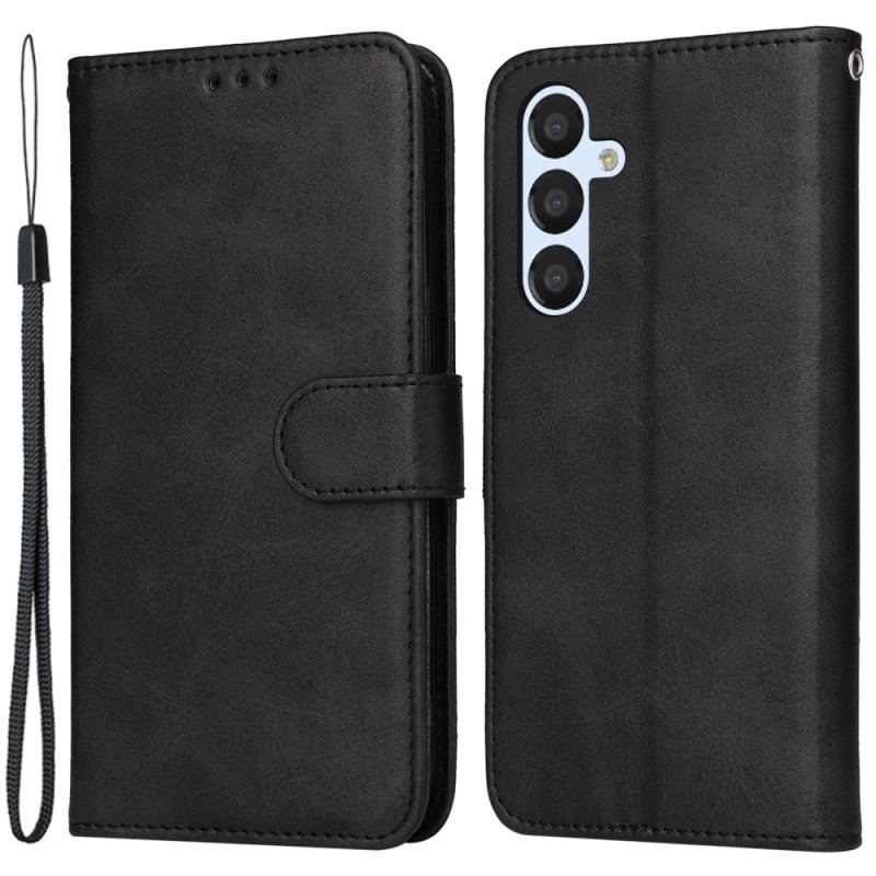 Capa Flip Para Samsung Galaxy A34 5G De Cordão Simples Com Alça