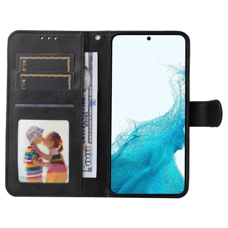 Capa Flip Para Samsung Galaxy A34 5G De Cordão Simples Com Alça