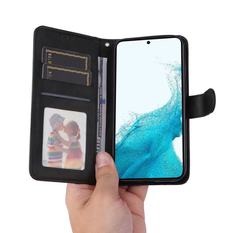 Capa Flip Para Samsung Galaxy A34 5G De Cordão Simples Com Alça