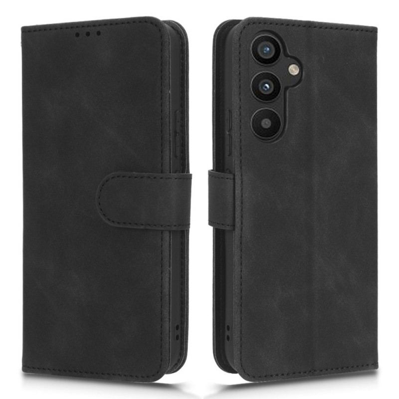 Capa Flip Para Samsung Galaxy A34 5G De Cordão Strappy Efeito De Couro Retrô