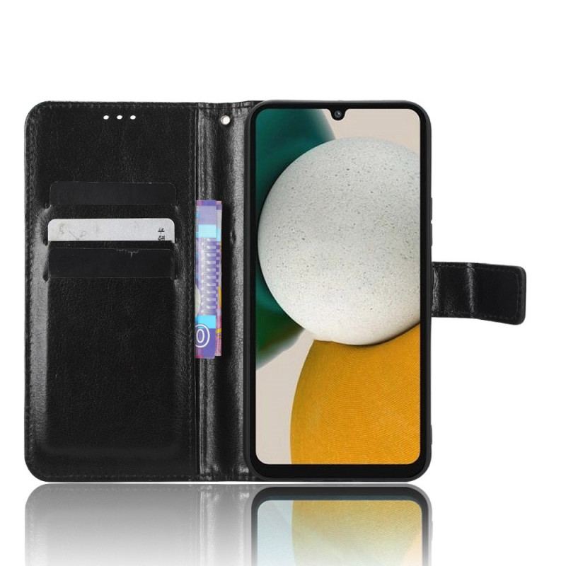 Capa Flip Para Samsung Galaxy A34 5G Couro Falso Chamativo