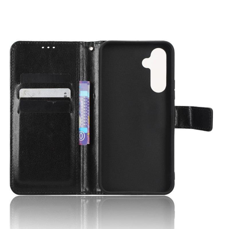 Capa Flip Para Samsung Galaxy A34 5G Couro Falso Chamativo