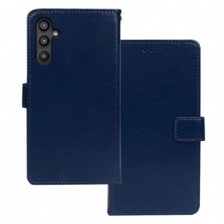 Capa Flip Para Samsung Galaxy A34 5G Imitação De Couro Idewei