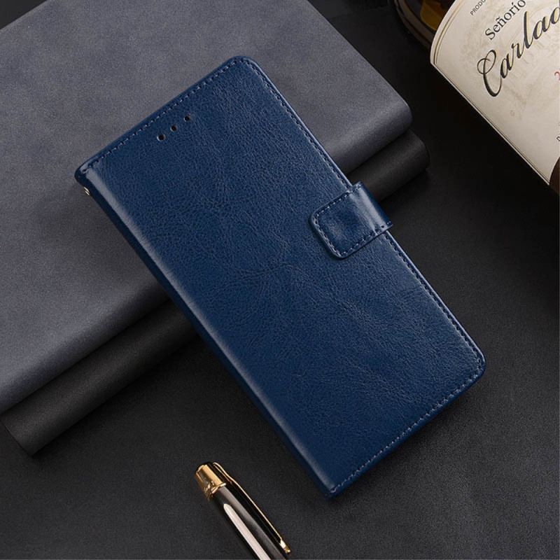 Capa Flip Para Samsung Galaxy A34 5G Imitação De Couro Idewei