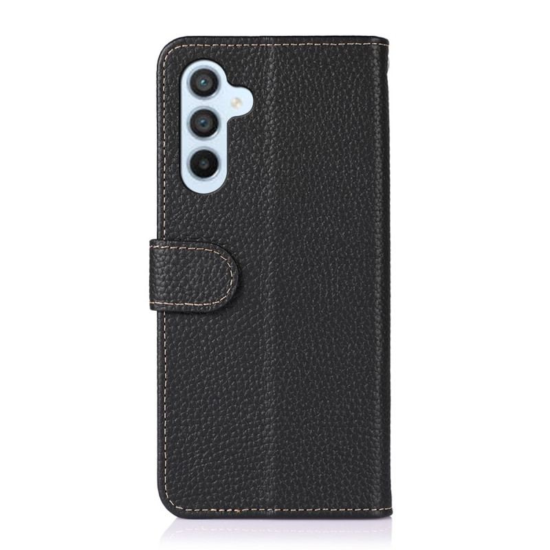 Capa Flip Para Samsung Galaxy A34 5G Khazneh Lichia Couro