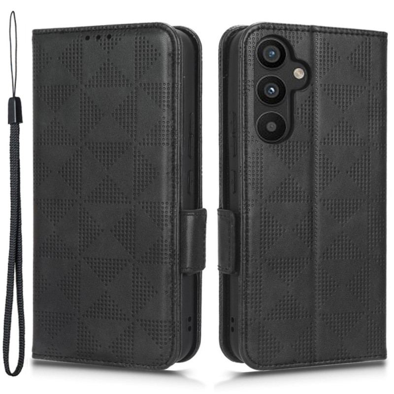 Capa Folio Para Samsung Galaxy A34 5G Estilo Retrô De Couro