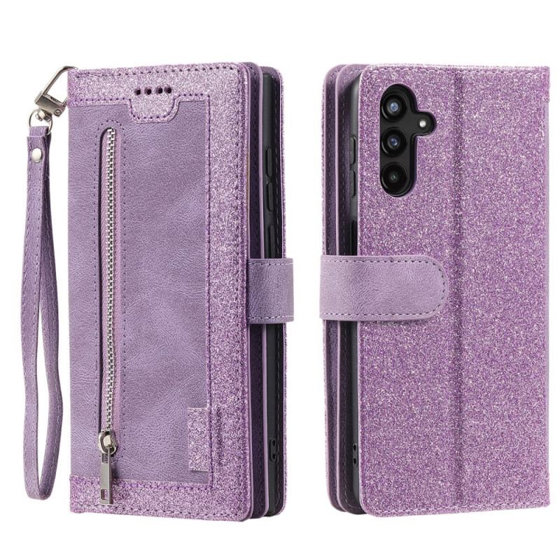 Capa Folio Para Samsung Galaxy A34 5G Porta-moedas 9 Porta-cartões