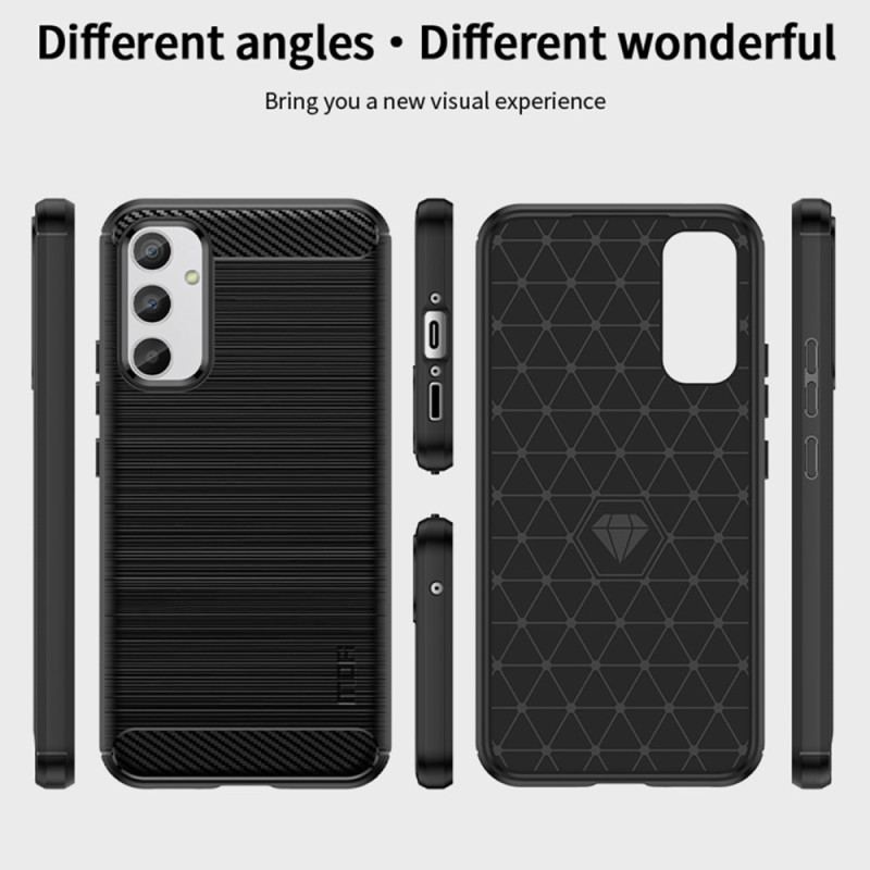 Capa Para Samsung Galaxy A34 5G Fibra De Carbono Escovada Mofi