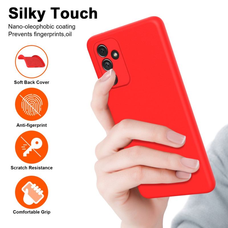 Capa Para Samsung Galaxy A34 5G Silicone Líquido E Microfibras