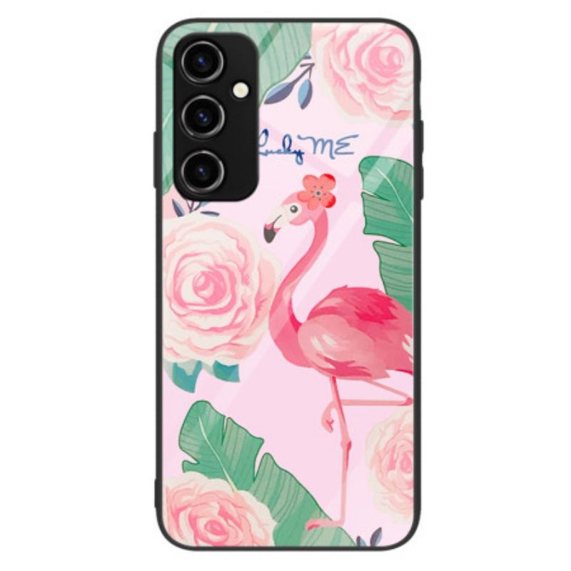 Capa Para Samsung Galaxy A34 5G Vidro Temperado Flamingo