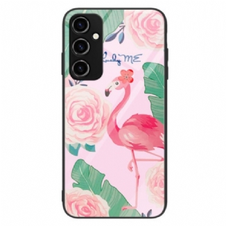 Capa Para Samsung Galaxy A34 5G Vidro Temperado Flamingo