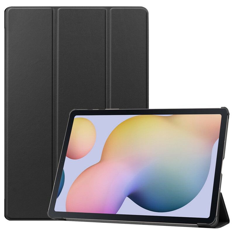 Capa De Celular Para Samsung Galaxy Tab S8 Plus / Tab S7 Plus Porta Caneta Dobrável Em Três Partes