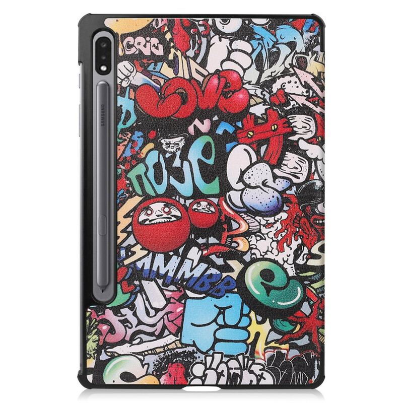 Capa De Celular Para Samsung Galaxy Tab S8 Plus / Tab S7 Plus Porta Lápis Grafite