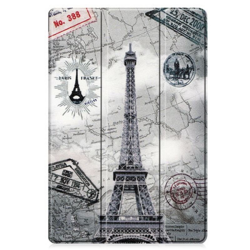 Capa De Celular Para Samsung Galaxy Tab S8 Plus / Tab S7 Plus Torre Eiffel Reforçada