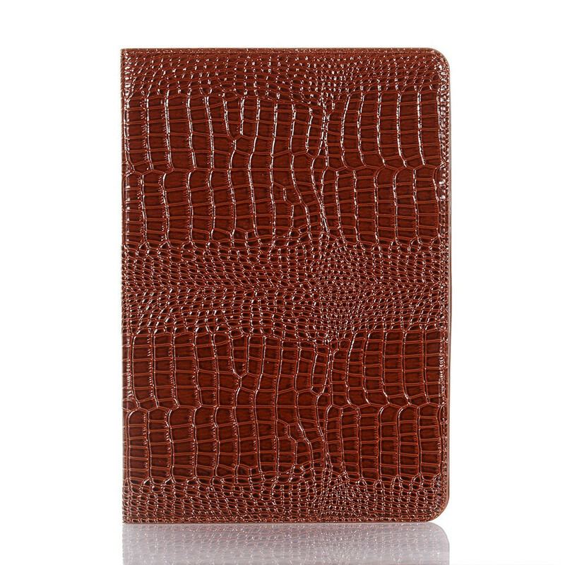 Capa De Couro Para Samsung Galaxy Tab S8 Plus / Tab S7 Plus Efeito Pele De Crocodilo