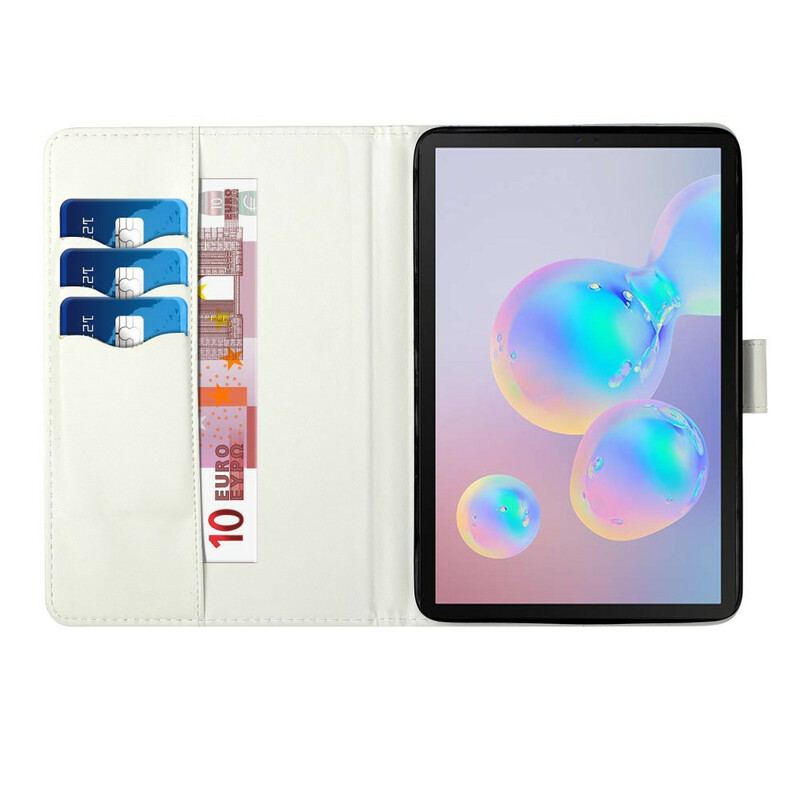 Capa Flip Para Samsung Galaxy Tab S8 Plus / Tab S7 Plus Borboletas