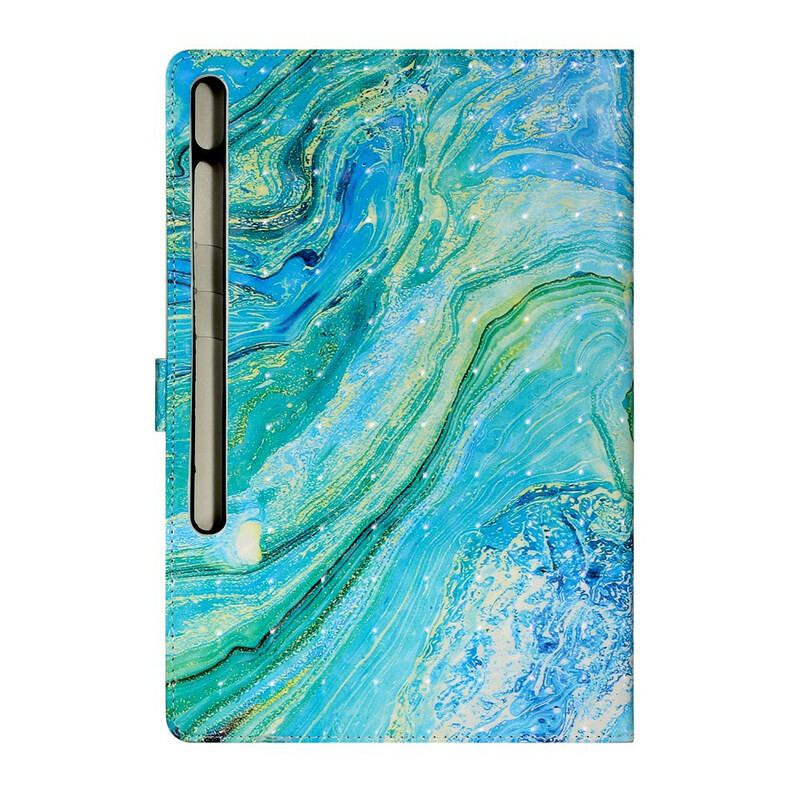 Capa Flip Para Samsung Galaxy Tab S8 Plus / Tab S7 Plus Onda Verde