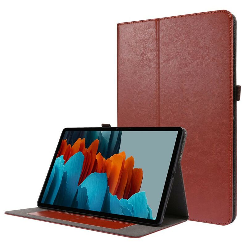 Capa Para Samsung Galaxy Tab S8 Plus / Tab S7 Plus 2 Persianas De Couro Falso