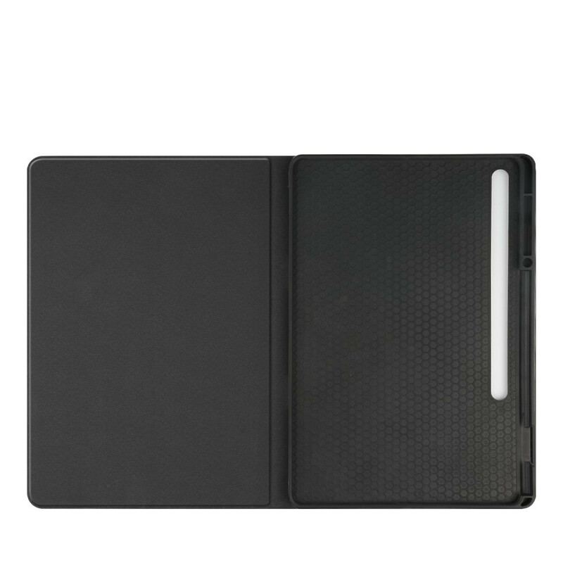 Capa Para Samsung Galaxy Tab S8 Plus / Tab S7 Plus Couro Falso Clássico