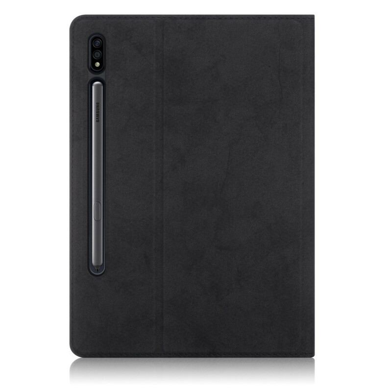 Capa Para Samsung Galaxy Tab S8 Plus / Tab S7 Plus Efeito Couro Empresarial