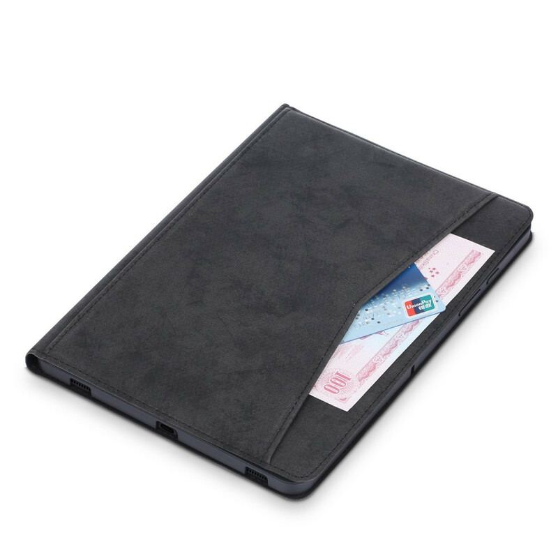 Capa Para Samsung Galaxy Tab S8 Plus / Tab S7 Plus Efeito Couro Empresarial