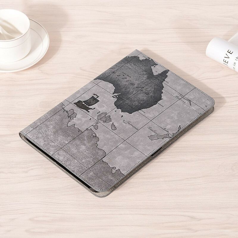 Capa Para Samsung Galaxy Tab S8 Plus / Tab S7 Plus Mapa Mundial