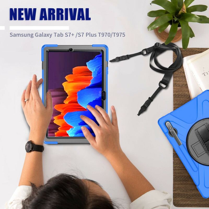 Capa Para Samsung Galaxy Tab S8 Plus / Tab S7 Plus Resistente