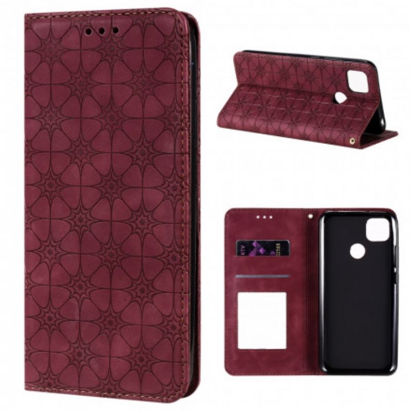 Capa De Celular Para Xiaomi Redmi 9C Flip Flores Barrocas