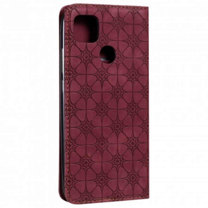 Capa De Celular Para Xiaomi Redmi 9C Flip Flores Barrocas