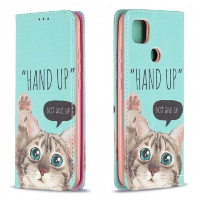 Capa De Celular Para Xiaomi Redmi 9C Flip Hand-up